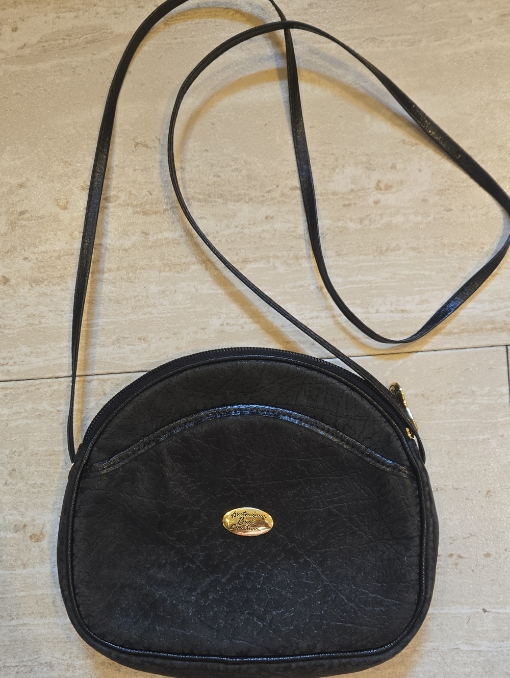Australian Bush Creation Kangaroo & Buffalo Leather Crossbody Bag - Picture 1 of 12